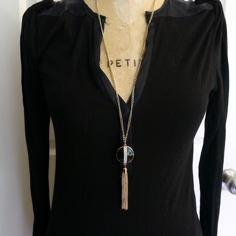{B.Base} Tassle Drop Necklace